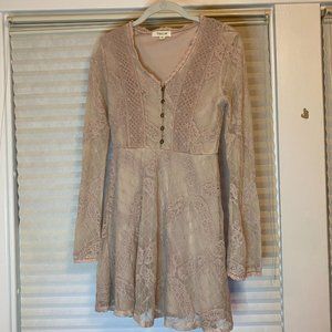 Taylor and Sage Long Sleeve Lace Dress